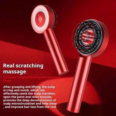 Appareil de massage par vibration de la lumière rouge argentée pour la croissance des cheveux et la santé du cuir chevelu