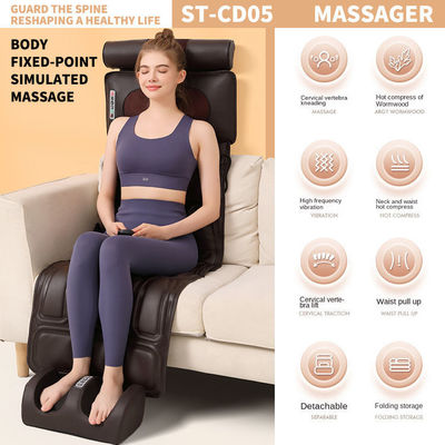 Coussin de matelas de massage du cou du corps et des pieds intelligent avec vibration et chauffage