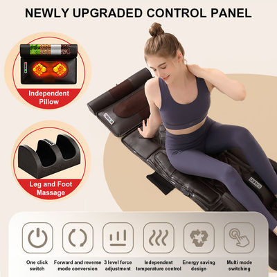 Coussin de matelas de massage du cou du corps et des pieds intelligent avec vibration et chauffage