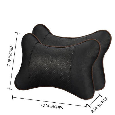 Pack d'oreiller pour le cou de voiture de 2 coussins d'appui-tête respirants pour le soutien et la relaxation du cou