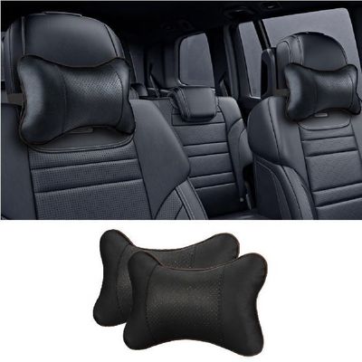 Pack d'oreiller pour le cou de voiture de 2 coussins d'appui-tête respirants pour le soutien et la relaxation du cou