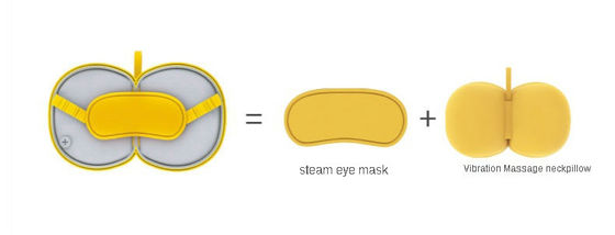 Températeur USB Masque pour les yeux à vapeur Coussin de massage multifonctionnel pour la relaxation du cou et des épaules