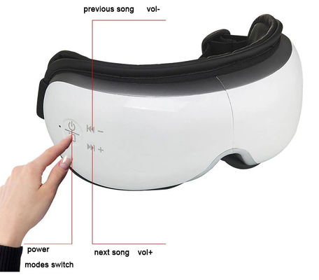 Fonction musicale Massage électrique pression d'air intelligente chaud vibration chauffée massager oculaire