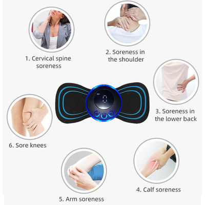 Contrôle manuel noir Conception portable 4 têtes Masseur de cou Massage de voiture oreiller Masseur de cou