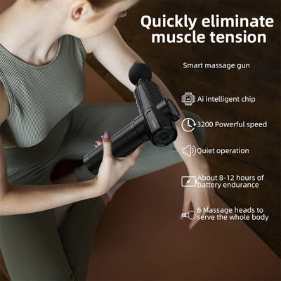 Pistolet de massage sans fil à poignée de gel de silice nano pour une meilleure flexibilité et mobilité