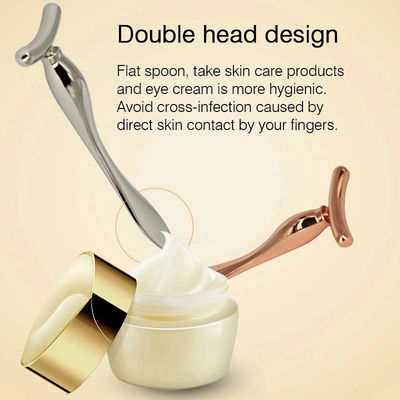 Outil de massage du visage Masseur électrique Stick pour le visage Crème pour les yeux métallique sérum Mini Dispositif