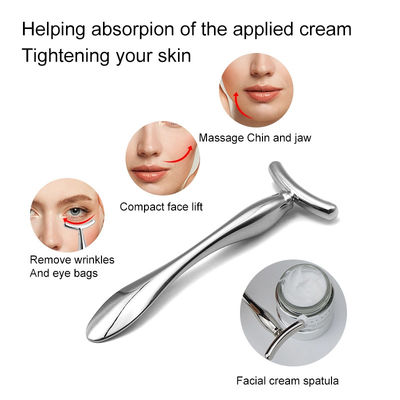 Outil de massage du visage Masseur électrique Stick pour le visage Crème pour les yeux métallique sérum Mini Dispositif