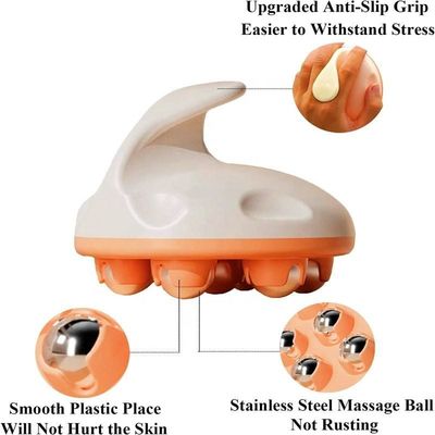 Muscle du dos Cou articulaire Pieds Épaule Jambe Brûlure de graisse Formation du corps Outil de massage Ventre cuisse Ventre minceur du veau Massageur à rouleaux 3D