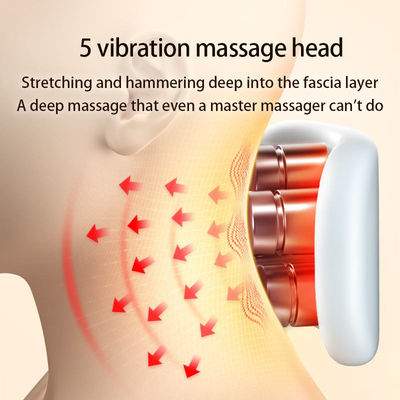 0.5 kg Masseur électrique de cou et d'épaule en forme de U sans fil intelligent de voyage personnalisé avec patch chauffant