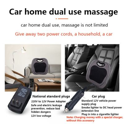 Coussin de massage électrique Shiatsu profond cou épaule dos avec roulement de la chaleur de pétrissage 8W masseur