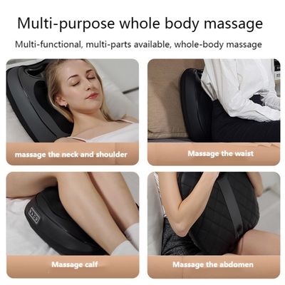Coussin de massage électrique Shiatsu profond cou épaule dos avec roulement de la chaleur de pétrissage 8W masseur