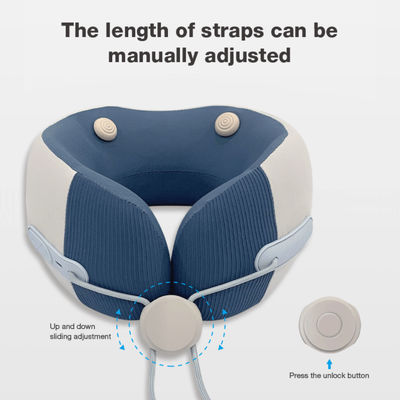 Massageur de cou en forme de U pour physiothérapie infrarouge avec massage par vibration et fonction de chaleur