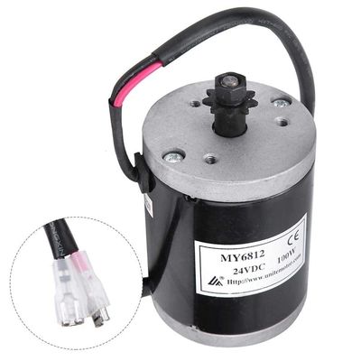 Véhicule électrique scooter contrôleur de vélo électrique moteur brossé 24V 100w haute vitesse avec poulie de ceinture