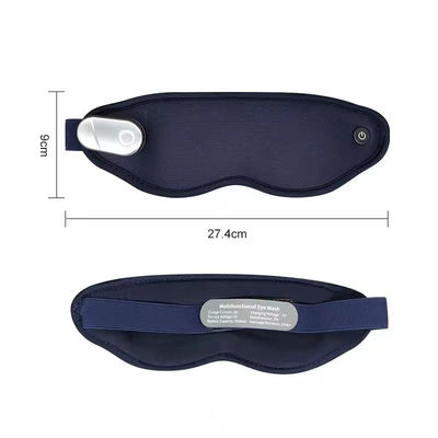 Masseur oculaire sans fil de 18 minutes, appareil de vibration intelligent avec compression d'air et chaleur
