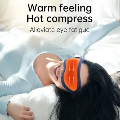Masseur oculaire sans fil de 18 minutes, appareil de vibration intelligent avec compression d'air et chaleur