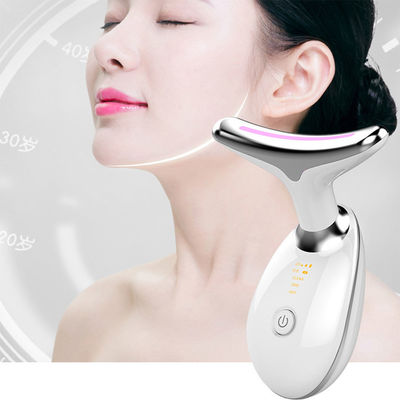 Massageur électrique sur le cou en forme de V avec photothérapie et vibration chauffante