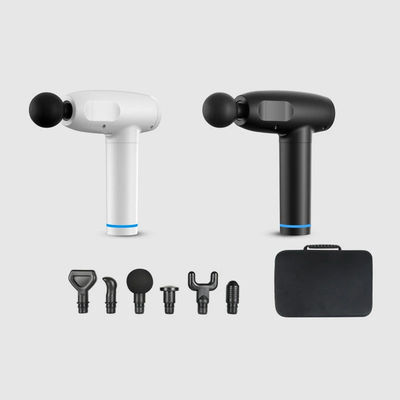 Mini pistolet de massage musculaire avec 6 têtes de massage et fonction de contrôle du temps