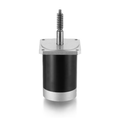 Moteur à courant continu à brossage de 24 V et 100 W réglable pour les machines industrielles noires