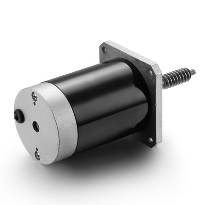 Moteur à courant continu à brossage de 24 V et 100 W réglable pour les machines industrielles noires