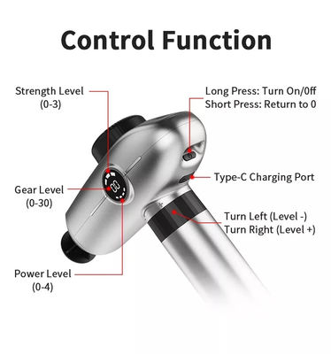 Masseur à écran LCD Vibration 30 vitesses Mini Masseur pour la relaxation de tout le corps