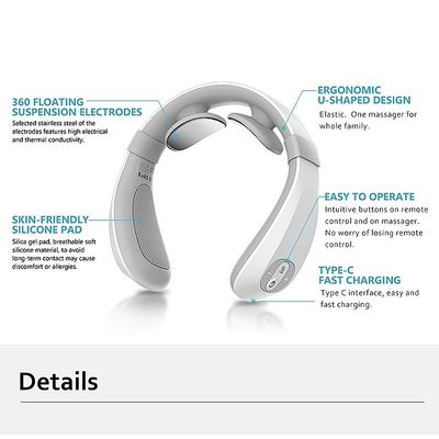 Mini-massageur de cou électrique innovant avec télécommande intelligente 18.5X17X6.5 cm