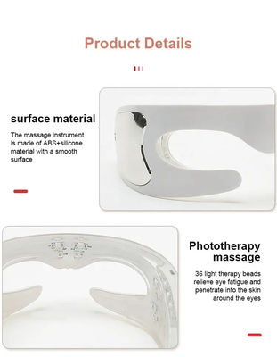 Machine de soin de la peau du visage à LED masque de traitement de la lumière rouge massager oculaire pour appareil intelligent sans fil