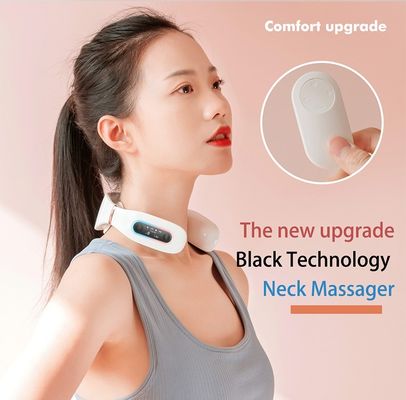 Massage TNES Affichage OLED à impulsion électrique Transmission vocale Télécommande Massageur de cou
