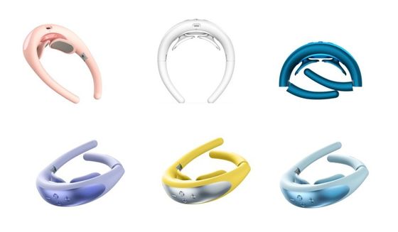 Contrôle du temps Massageur de cou Design en silicone pliable pour un confort maximal 18X15X9 cm