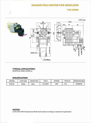 Moteur d'équipement de remise en forme 2HP DC 90V/110V 4500rpm sans pinceau sans support de montage