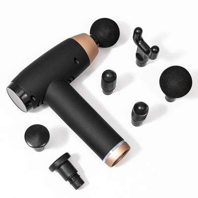 Pistolet de massage électrique à tissu profond avec 6 têtes, écran LCD à 30 vitesses et charge USB 1 kg