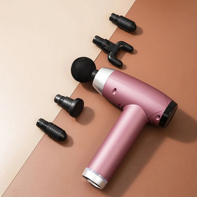 Pistolet de massage électrique à tissu profond avec 6 têtes, écran LCD à 30 vitesses et charge USB 1 kg