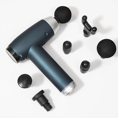 Pistolet de massage électrique à tissu profond avec 6 têtes, écran LCD à 30 vitesses et charge USB 1 kg