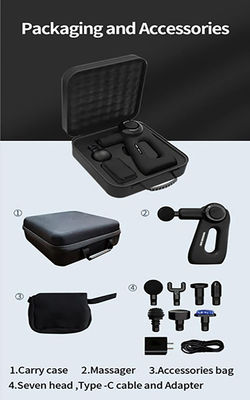 Pistolet de massage professionnel pour la récupération et la relaxation musculaire de tout le corps 229*247*105 mm