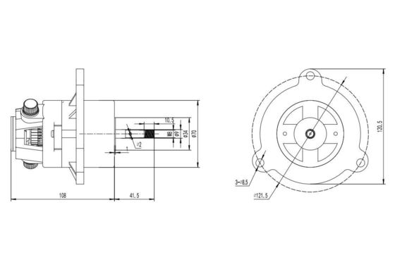 Direction de rotation CCW et CW 15w Moteur asynchrone pour tapis de course à grande vitesse 4000 tr/min