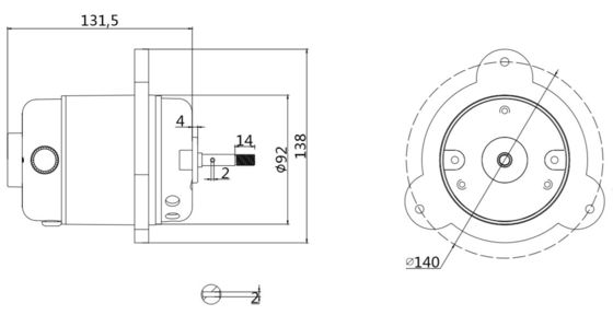 Moteur de tapis de course à courant alternatif monophasé de 4000 tours/min 8000 tours/min 40w 110/120V pour ceinture de gym
