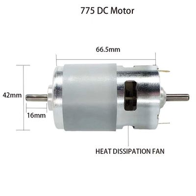 Moteur à courant continu à double roulement à bille imperméable à l'eau PMDC à brosse électrique sans brosse pour fréquence 50 Hz