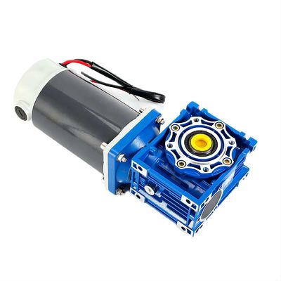 Moteur électrique à courant continu à brosse 6w-300w avec boîte de vitesses de ver NMRV 12V/24V/48V 60mm-104mm moteur à courant continu