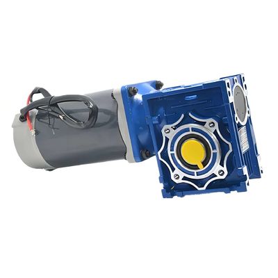 Moteur électrique à courant continu à brosse 6w-300w avec boîte de vitesses de ver NMRV 12V/24V/48V 60mm-104mm moteur à courant continu