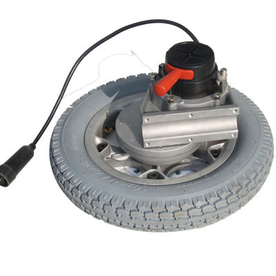 Moteur à entraînement de fauteuil roulant 250w 24v moteur à engrenages sans balai en courant continu avec frein électromagnétique