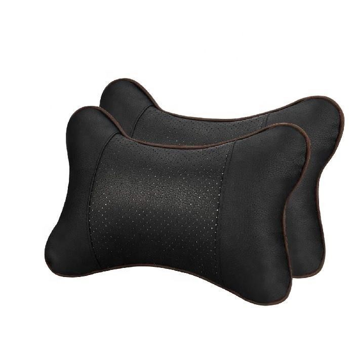 Pack d'oreiller pour le cou de voiture de 2 coussins d'appui-tête respirants pour le soutien et la relaxation du cou