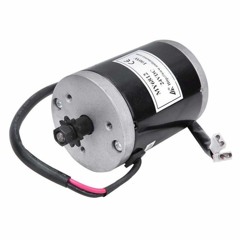 Véhicule électrique scooter contrôleur de vélo électrique moteur brossé 24V 100w haute vitesse avec poulie de ceinture