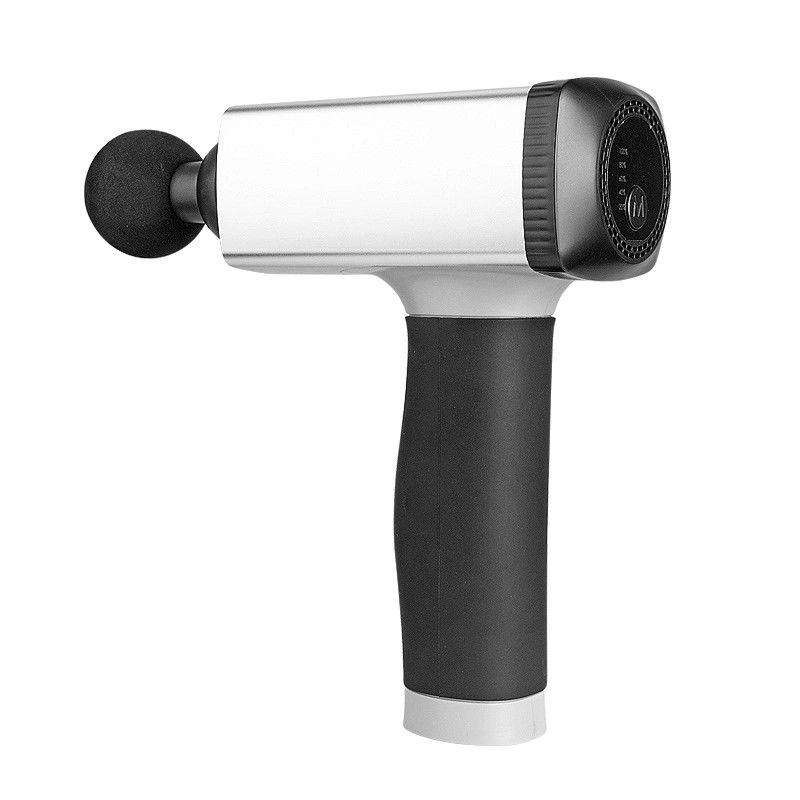 Machine à vibration de massage corporel Mini pistolet de massage avec 5 niveaux et 4 têtes de massage