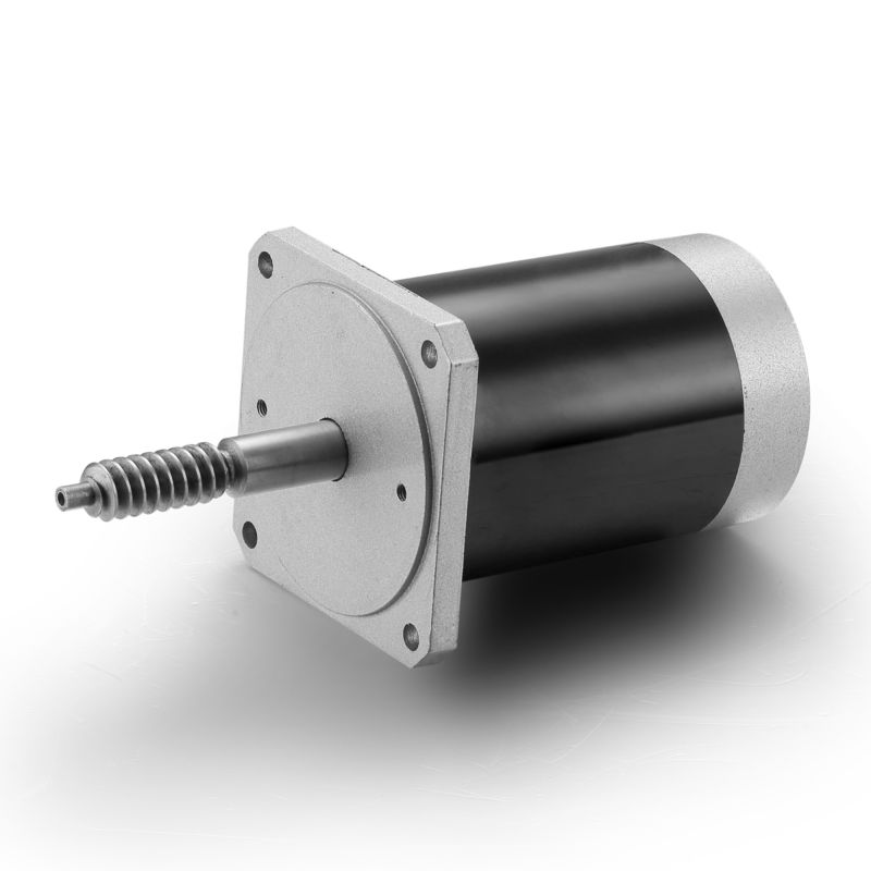 Moteur à courant continu à brossage de 24 V et 100 W réglable pour les machines industrielles noires
