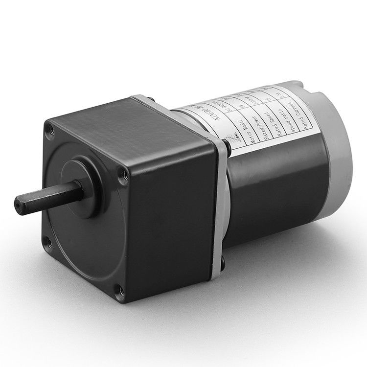 Moteur CC réglable de 60 mm 24v noir avec courant continu de 1,9 A et couleur noire