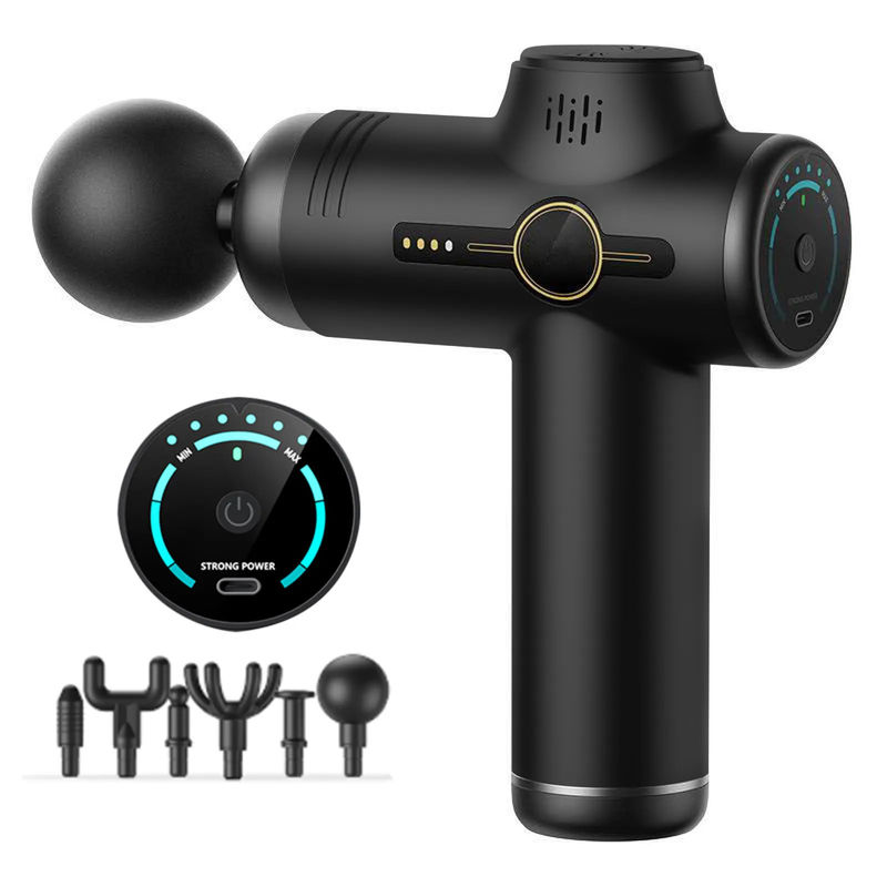 Mini pistolet de massage musculaire avec 5 niveaux de vitesse de poche 2-3 heures de charge